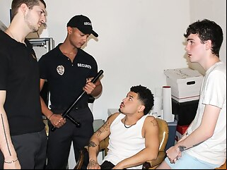 Young Perps - Officers AJ Sloan & Christian Ryder Discipline Pervy Boys For Being Naughty In Public 17:05 2024-12-05